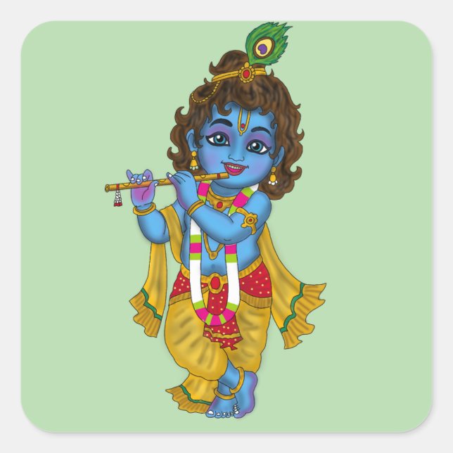 Autocollants du Seigneur Krishna (Devant)