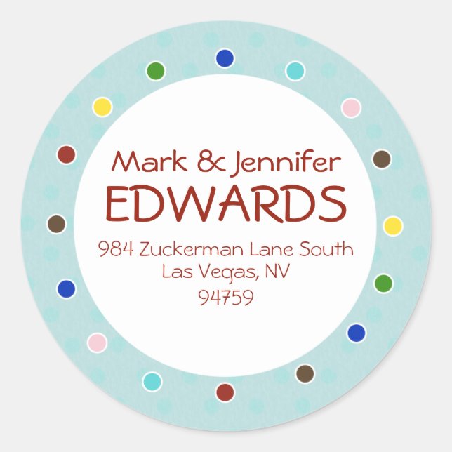 Autocollants Edwards Return Address (Devant)