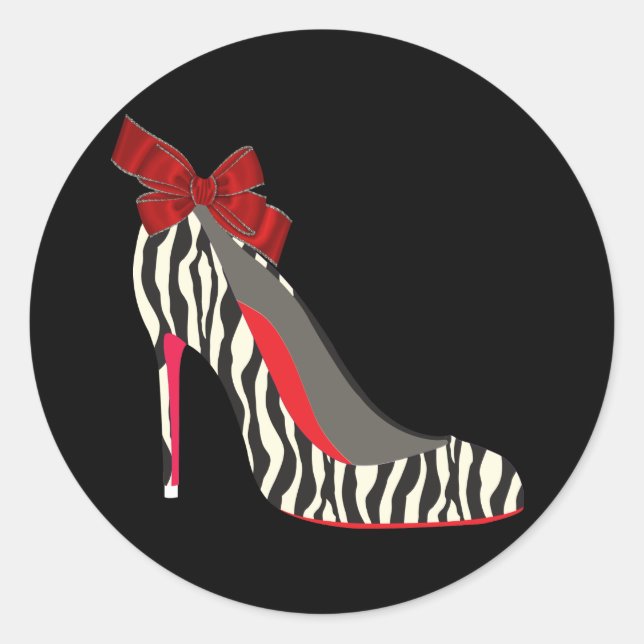 Autocollants élégants de chaussures à talons hauts (Devant)