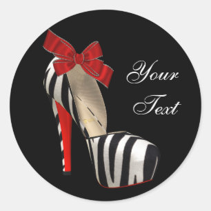 Autocollants élégants de chaussures à talons hauts