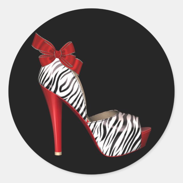 Autocollants élégants de chaussures à talons hauts (Devant)