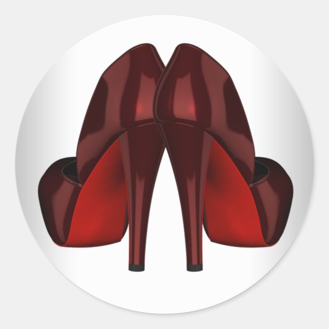 Autocollants élégants pour chaussures à talons hau (Devant)