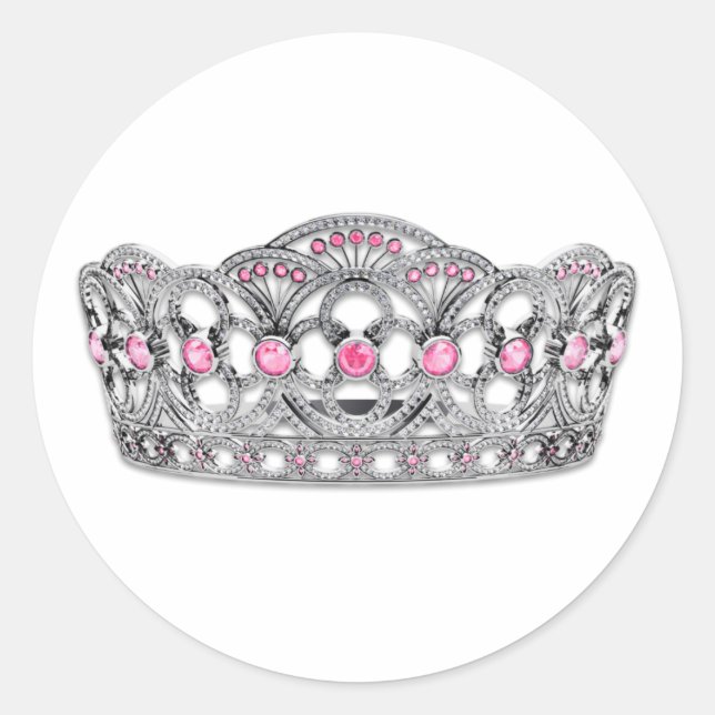 Autocollants élégants rose princesse (Devant)