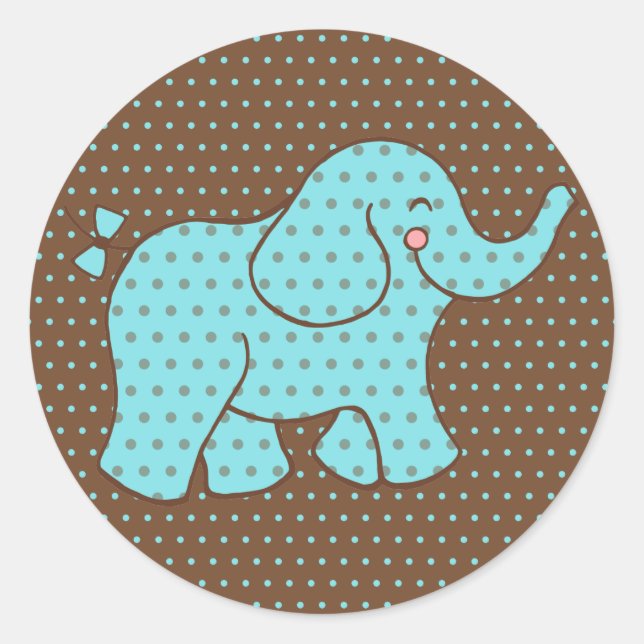 Autocollants Éléphant Bébé (Devant)