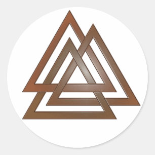 Autocollants en bronze de Valknut
