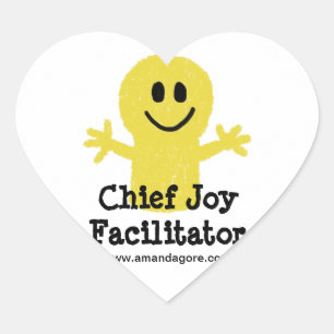 Autocollants en chef de facilitateur de joie