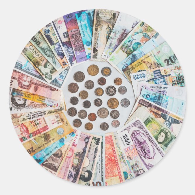 Autocollants en devises étrangères (Devant)