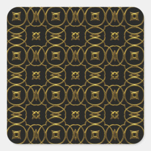 autocollants en filigrane d'or