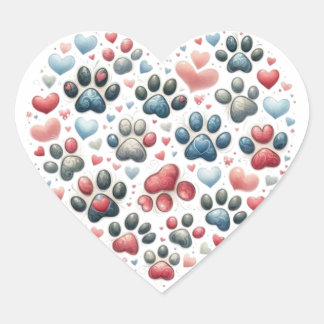 autocollants en forme de cœur papillon colorés