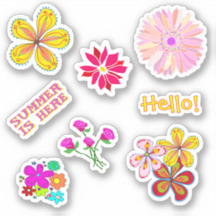 Autocollants en forme florale pour correspondant H