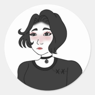 Autocollants en laine de fille Doomer