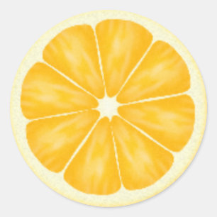 Autocollants en tranche orange