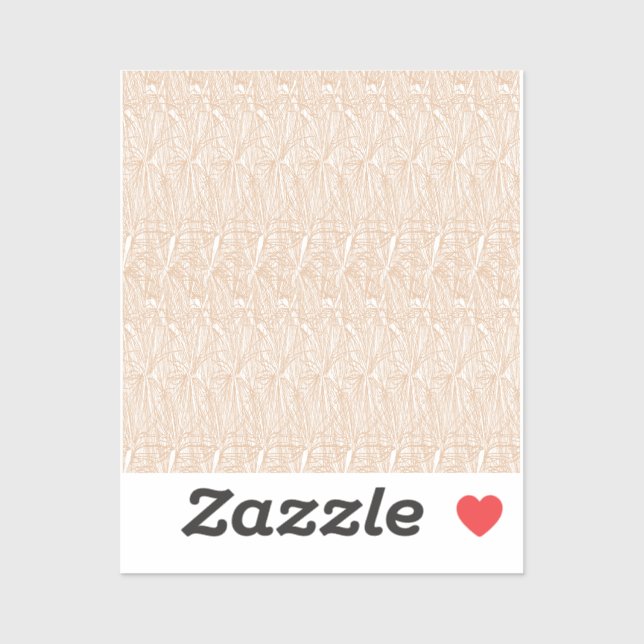 Autocollants en vinyle abstraits beige de luxe (Feuille)