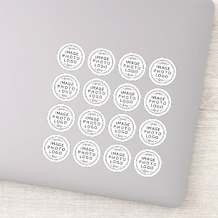 Autocollants en vinyle circulaires à logo personna