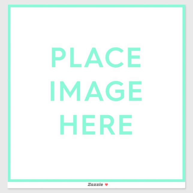 Autocollants en vinyle de 14 po x 14 po sur mesure (Feuille)