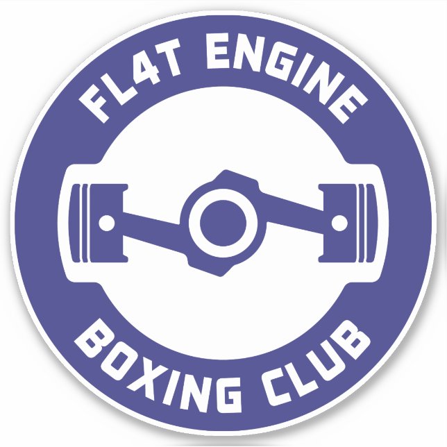 Autocollants en vinyle JDM à 4 moteurs plats (Devant)