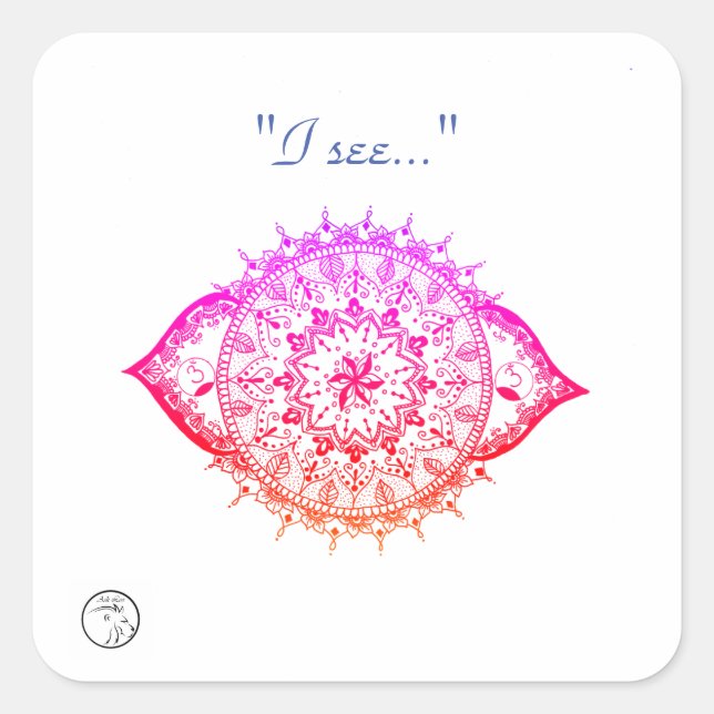 Autocollants et étiquettes avec énergie Chakra (Devant)