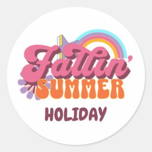 autocollants et étiquettes de vacances d'été qui t