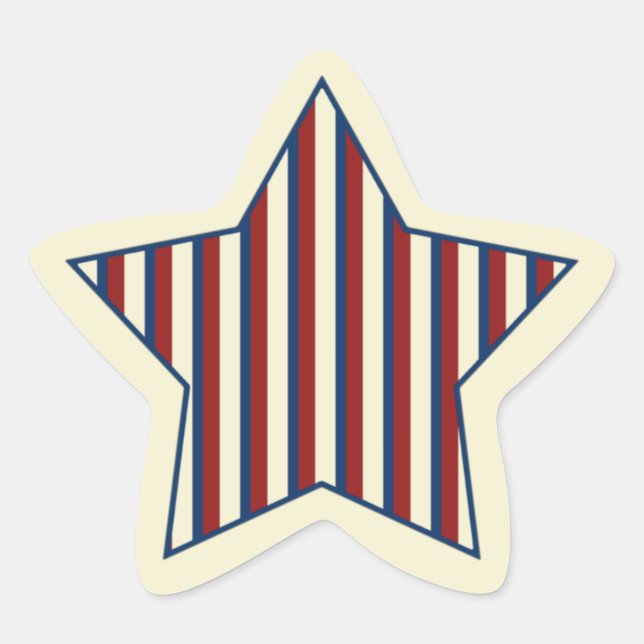 Autocollants étoile patriotique (Devant)