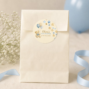 Autocollants étoiles pour Baby Shower Ours en Pelu