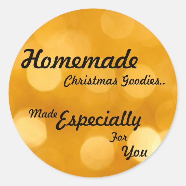 Autocollants faits maison de sucreries de Noël (Devant)