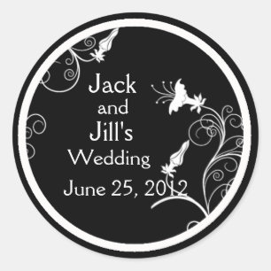 Autocollants faits sur commande d'art déco en noir