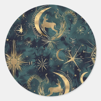 Autocollants fixes Capricorne personnalisés