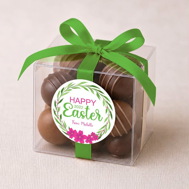 Autocollants Fleur de Pâques (Rose Vert) (Créateur téléchargé)