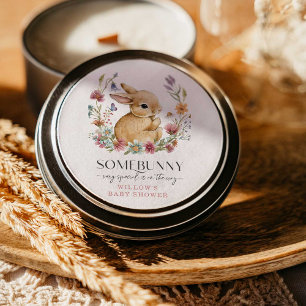 Autocollants Fleur des Champs Baby Shower Somebunn