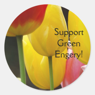 Autocollants Fleurs Tulipe Flore Energie Verte !
