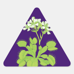 Autocollants floraux de plante carnivore