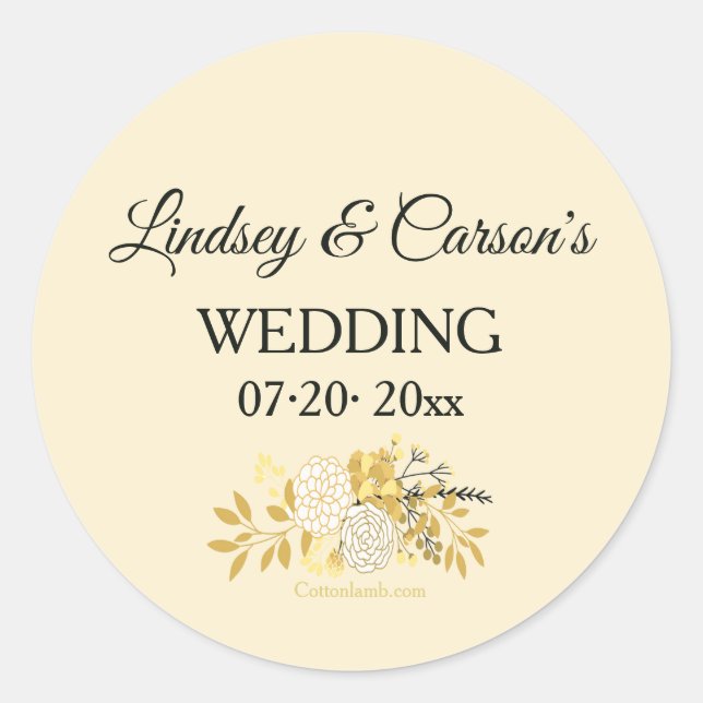 Autocollants floraux ensoleillés (Devant)