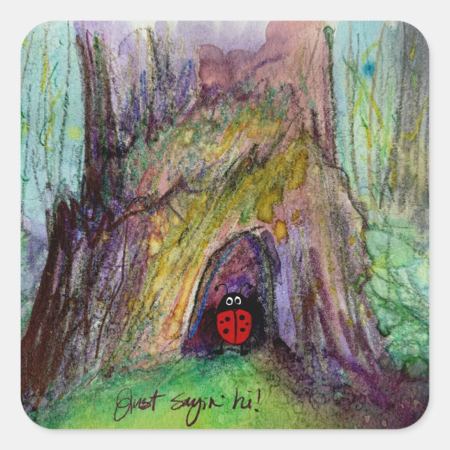 Autocollants Forestcore Ladybug Juste Dire Bonjour (Devant)