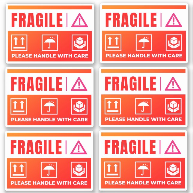 Autocollants Fragiles Étanches (Manipuler avec Soi (Devant)