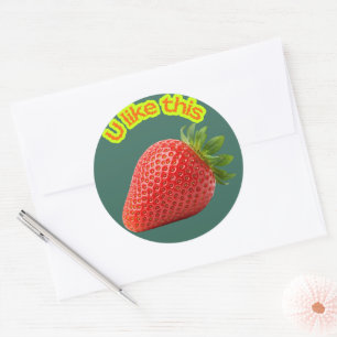 Autocollants fraise doux choix – Dessinés à la mai