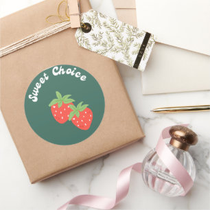 Autocollants fraise doux choix – Dessinés à la mai
