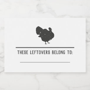 Autocollants Friendsgiving de restes de