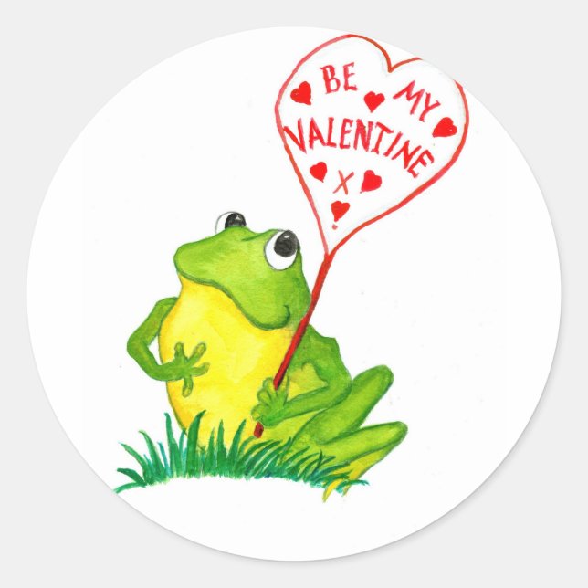 Autocollants Froggy Valentine (Devant)