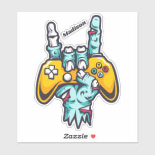 Autocollants Gamer Zombie