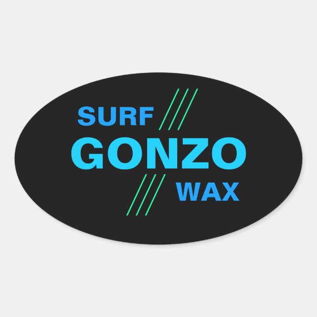Autocollants GONZO SURF WAX (4) (Devant)