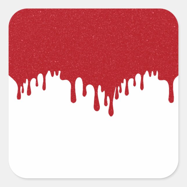 Autocollants goutte à goutte rouge tomate personna (Devant)