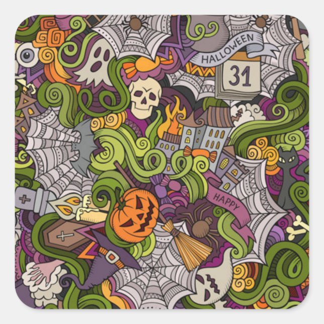 Autocollants Halloween (Devant)