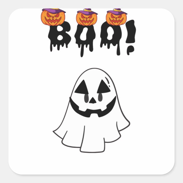 autocollants halloween boo (Devant)