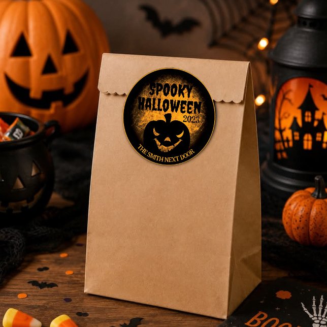 Autocollants Happy Halloween Jack-O-Lantern (Créateur téléchargé)