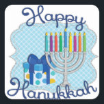 Autocollants heureux de Hanoukka<br><div class="desc">Les autocollants de Hanoukka sont grands pour des parties et des cadeaux !</div>