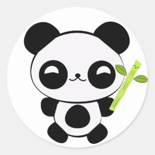 Autocollants Stickers Panda Heureux Zazzle Fr