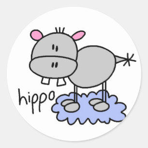 Autocollants Hippopotamus