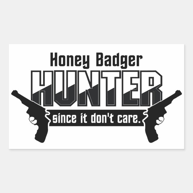 Autocollants Honey Badger Hunter (Devant)
