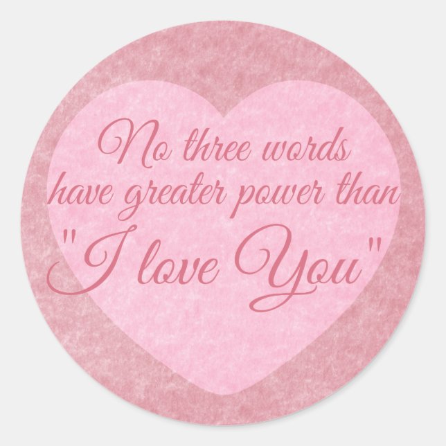 autocollants "I LOVE YOU" (Devant)