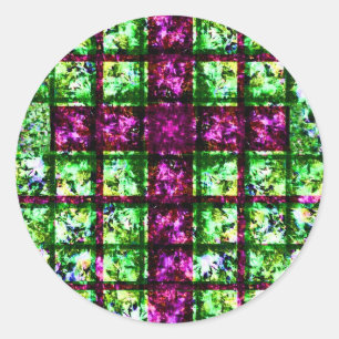 Autocollants illustrés de croix en verre souillé